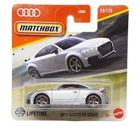 Matchbox - 2019 Audi TT RS Coupé - MBX Road Trip 53/125 - JBR61 - Short Card - Argento metallizzato - Superfast Lesney - Mattel 20255 - 1:64