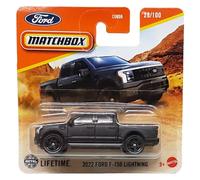 Matchbox - 2022 Ford F-150 Lightning - MBX Adventure 28/100 - JFT07 - Short Card - Nero opaco - Pickup Truck - Superfast Lesney - Mattel 2024 - 1:64