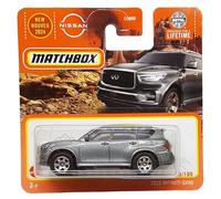 Matchbox - 2022 Nissan Infiniti QX80 - MBX Adventure 33/100 - HVN40 - Short Card - Grigio metallizzato - Superfast Lesney - Mattel 2024 - 1:64