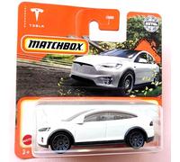 Matchbox 2022 Tesla Model X White 59/100 (carta corta) HFR40