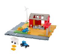 Matchbox Action Drivers - Avventure in Fattoria, playset con Trattore in Scala 1:64, rimorchio, 2 balle di Fieno e Animali Inclusi, Giocattolo per Bambini, 3+ Anni, HRY42