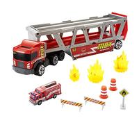 Matchbox - Camion dei Pompieri, Playset con 1 Veicolo a Tema Antincendio con una Rampa Ribaltabile e Accessori, Giocattolo per Bambini 3+ Anni, HHJ12