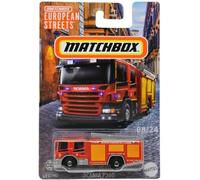 Matchbox European Streets - Scania P360 - Modellino di auto in pressofusione in scala 1:64, colore: Rosso