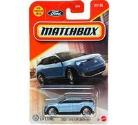 Matchbox Ford Explorer BEV Diecast Car, scala 1:64, blu, collezione 2024 07/125