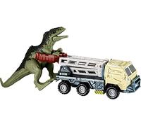 Matchbox Jurassic World Dino Transporters, 1 veicolo e 1-2 mini dinosauri, dai 3 anni in su