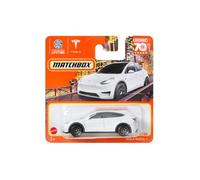 Matchbox Metal 2023 Scatola di fiammiferi Tesla Model Y Bianco 89/100 (scheda corta) HLC68