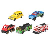Matchbox - Serie di emergenza, regalo, confezione da 5 pezzi in scala 1:64, modellino di auto giocattolo in metallo pressofuso da collezione