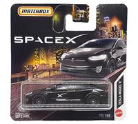Matchbox - Tesla Model X - MBX SpaceX 75/100 - HVN43 - Short Card - Nero - Crew Transport Vehicle - Superfast Lesney - Mattel 2024-1:64