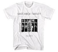Matchbox Twenty - North - American Classici - Bianco Adulto Manica Corta T-S