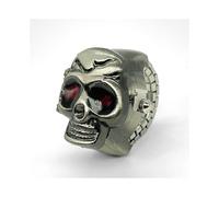 (Matches the image, pack-2) Skull Vintage Bronze Flip Ghost Head Ring Watch