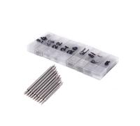 (Matches the image, pack-3) 20Pcs Watch Repair Set Stainless Steel Watch Band Spring Bars Strap Link Pins Silver
