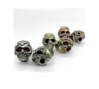 (Matches the image, pack-3) Skull Vintage Bronze Flip Ghost Head Ring Watch