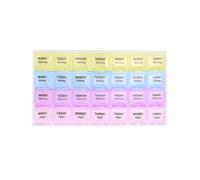 (Matches the image, pack-4) 3pcs Plastic Watch Parts Storage Box Organizer Watchmaker Repairing Tools Storage Tray (2 Color 7 Grids 2 Color 14