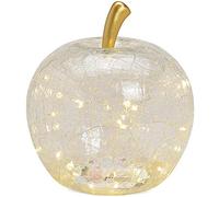 matches21 - Decorazione decorativa a forma di mela con 30 luci LED e timer, 1 pezzo, diametro 22 cm