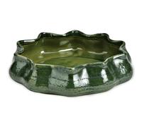 matches21 HOME & HOBBY Ciotola decorativa in gres porcellanato, design ondulato, 25 cm, come vassoio per gioielli e vassoio portaoggetti