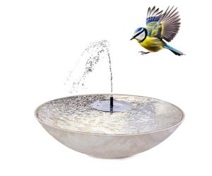 matches21 HOME & HOBBY Set di fontane solari per esterni - 45 cm ciotola sabbia beige come fontana da giardino