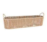 matches21 HOME & HOBBY Vaso per piante beige, 52 x 14 x 17 cm, con 4 inserti in vetro, per decorazioni e piante