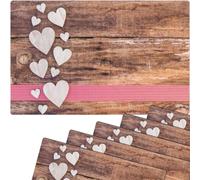 matches21 - Set di 6 Tovagliette Americane in Plastica, 43,5 x 28,5 cm, Lavabili