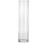 matches21 - Vaso in vetro con cilindro decorativo, rotondo, 1 pezzo, Ø 10 x 40 cm, 3 misure