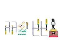 Matchfit - Morsetto a coda di rondine Pro & GRR-Ripper DVC-538K2 - Morsetti a coda di rondine, colore: giallo/verde