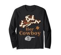 Matching Couples Her Cowboy Western His And Hers Maglia a Manica