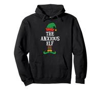 Matching Family Group Funny I'm The Anxious Elf Christmas Felpa con Cappuccio