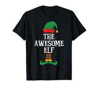 Matching Family Group Funny I'm The Awesome Elf Christmas Maglietta