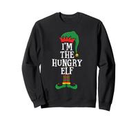Matching Family Group I'm The Hungry Elf Funny Christmas Felpa