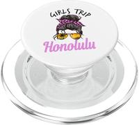 Matching Girls Trip Honolulu Hawaii Chignon disordinato capelli PopSockets PopGrip per MagSafe
