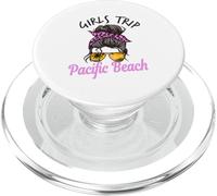Matching Girls Trip Pacific Beach California Chignon disordinato capelli PopSockets PopGrip per MagSafe