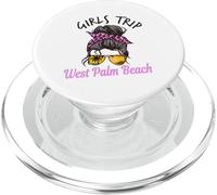 Matching Girls Trip West Palm Beach Chignon da spiaggia disordinato PopSockets PopGrip per MagSafe