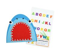 Matching Letter Game Cute alphabet Shark Tooth Felt Educational Interactive