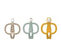 Matchstick Monkey, Antimicrobial Animal Teether Gift Set - 3 Pack, Animal Designs, Ludo Lion, Gigi Giraffe & Monkey