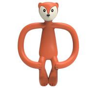 Matchstick Monkey, Massaggiagengive in silicone antimicrobico e applicatore per gel, facile da impugnare, senza BPA, 3 mesi +, 11 cm, volpe