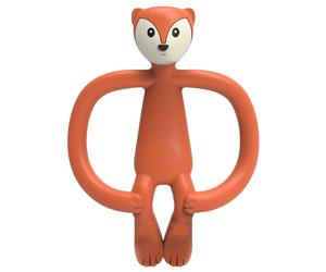 Matchstick Monkey, Antimicrobial Silicone Teether and Gel Applicator, Easy To Grip, BPA Free, 3 Months Old+, Fudge Fox, 11 cm