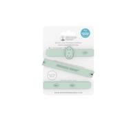 Matchstick Monkey, Cinghia porta prodotti multiuso in silicone antimicrobico per massaggiagengive, biberon e altro in passeggino, auto e seggiolone, dai 3 mesi in su, 55 cm, verde menta