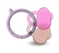 Matchstick Monkey Cooling Teether - Lilac, Pink & Dusty Pink