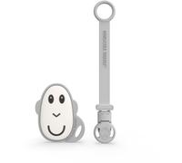 Matchstick Monkey Flat Face Teether & Soother Clip confezione regalo per bambini Grey