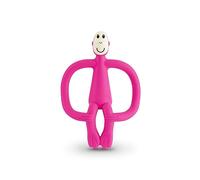 Matchstick Monkey Teething Toy and Gel Applicator dentaruolo con spazzolino 2 in 1 Pink 1 pz