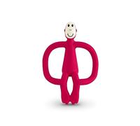 Matchstick Monkey Teething Toy and Gel Applicator dentaruolo con spazzolino 2 in 1 Ruby 1 pz