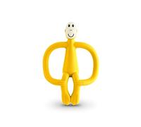 Matchstick Monkey Teething Toy and Gel Applicator dentaruolo con spazzolino 2 in 1 Yellow 1 pz