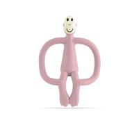 Matchstick Monkey Teething Toy and Gel Applicator dentaruolo con spazzolino 2 in 1 Dusty Pink 1 pz