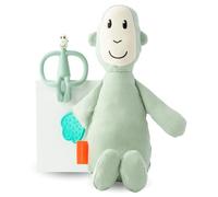 Matchstick Monkey Plush Toy Sensory Teething Teddy Gift Set, Soft Cotton, Filled with Sensory Beads, Antimicrobial Protection, 3 Months +, Monkey