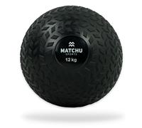 MATCHU - Slam Ball - Disponibile in 3, 6, 9 e 12 KG - Gomma - Nero (Nero - 12 KG)