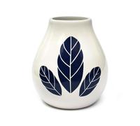 Mate Green Yerba mate-tee ceramica calebasse Hoja White tazza decorata con foglie Yerba Mate 350 ml tazza