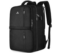 MATEIN Grande Zaino da Viaggio Aereo 55x40x20, Bagaglio a Mano per PC 18.4 Pollici Zaino Viaggio Impermeabile per Donna Uomo Borsa da Cabina con Porta Scarpe Travel Bag per Scuola Lavoro Trekking Nero