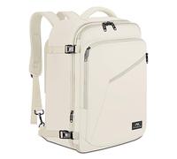 MATEIN zaino da viaggio 50x35x20 aereo bagaglio a mano 40L Espandibile Zaino Viaggio per Donna Uomo, grande Borsa da Cabina per ITA Airways, Leggero zaini casual per Lavoro Viaggio Università, Beige