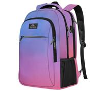 MATEIN Zaino Porta PC Uomo, Zaino PC 17.3 Pollici con Caricatore USB, Zaini Universitari Antifurto Zaini Uomo Notebook Università Ufficio per Viaggio Lavoro Casual Viaggiare, Batik