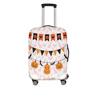 Mateju 3D Halloween Coprivaligia Elastico Copertura per Bagagli, Lavabile Trolley Custodia Protettiva per Adulti, Bambino, Teen, Viaggi, Business (Bandiera colorata,S)