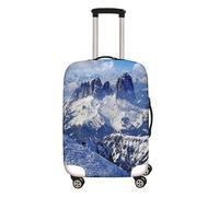 Mateju 3D Scena di Neve Coprivaligia Elastico Copertura per Bagagli, Lavabile Trolley Custodia Protettiva per Adulti, Bambino, Teen, Viaggi, Business (S,B)